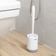 Ершик для унитаза MVM BP-13 напольный пластиковый Бело-серый (BP-13 WHITE/GRAY) - изображение 4