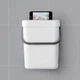 Ведро для мусора MVM с крышкой BIN-11 5л Бело-антрацитовое (BIN-11 5L WHITE/ANTHRACITE) - изображение 5