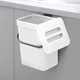 Ведро для мусора MVM с крышкой BIN-11 5л Бело-антрацитовое (BIN-11 5L WHITE/ANTHRACITE) - изображение 7