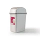Відро для сміття MVM з кришкою BIN-12 6 л Сіре (BIN-12 6L GRAY) - зображення 1