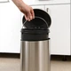 Ведро для мусора MVM с крышкой и педалью BIN-16 20 л Нержавеющая сталь (BIN-16 20L SS) - изображение 5