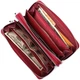 Женский кожаный кошелек на две молнии SТ AE 238-2 Red - изображение 4