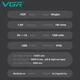 Универсальная машинка триммер для стрижки волос и бороды с USB LED дисплеем VGR V-103 Pro + Щеточка для чистки - изображение 6