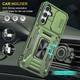 Ударопрочный чехол Camshield Army Ring для Samsung Galaxy A36 5G / A56 5G Оливковый / Army Green Без бренда - изображение 1