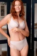 Комплект женского нижнего белья с трусиками бразилиана Kleo 3401 Aura пион 85E-XL - изображение 2