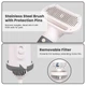 Фен-щётка для домашних животных BauTech с тремя насадками 600W Серый (1015-487-00) - изображение 3