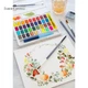 Акварельні фарби Faber-Castell Watercolors in Pans, 36 кольорів + ручка-пензлик з контейнером для води, 169736 - изображение 4