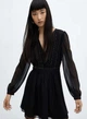 Платье женское MANGO 57048271 Черный M KL0468 - изображение 2