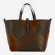 Torba shopper damska skórzana IUNTOO 171101-D23 Brązowa (800070329305) - obraz 2
