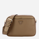 Сумка крос-боді через плече жіноча маленька Guess Meridian HWBG8778140-GRN Світло-коричнева (800070307587) - зображення 1