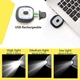 Шапка з перезаряджуваним LED ліхтарем Portwest B029 USB Зелений - зображення 4