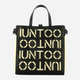 Torba shopper damska IUNTOO 140003-NERO-BEIGE Czarna (800070262514) - obraz 1