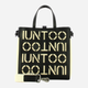 Torba shopper damska IUNTOO 140003-NERO-BEIGE Czarna (800070262514) - obraz 4
