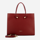 Torba shopper damska skórzana IUNTOO 168107-005 Czerwona (800070329015) - obraz 4