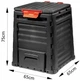 Компостер Keter E-Composter 320 л чорний садовий (231597) - зображення 2
