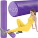 Массажный ролик 4FIZJO CARE+ EVA 90 x 15 см (валик, роллер) Purple (P-5907739314420) - изображение 1