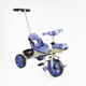 Дитячий велосипед з батьківською ручкою (BS-70362) Best Trike колеса EVA переднє 10’’, заднє 8’’, сталева рама, українське озвучування - зображення 1