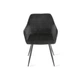 Крісло обіднє м'яке з підлокітниками Інтарсіо Сигнал колір чорний - зображення 2