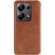 Кожаный чехол книжка GETMAN Cubic (PU) для Xiaomi Redmi Note 13 5G Brown - изображение 2