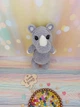 М'яка плюшева іграшка handmade Носоріг 24 см сірий в'язаний гачком амігурумі - зображення 6