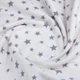 Простынь на резинке фланель Cosas GREY STARS 90х200х20 (4822052369869) - изображение 5