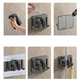 Самоклеящаяся настенная вешалка для швабр и щеток Mop Holder двойная клипса - держатель с крючком из нержавеющей стали, черный (99241875) - изображение 5