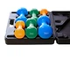 Набор гантелей в кейсе 12 кг. PowerPlay 4118 Fitness Dumbells (2 шт*1 кг, 2 шт*2 кг, 2 шт*3 кг) (PP_4118_12kg) - изображение 2