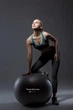 Мяч для фитнеса (фитбол) Power System PS-4011 Ø55 cm PRO Gymball Black (4011BK-0) - изображение 3