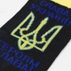 Шкарпетки Слава Україні! Героям Слава! (Тризуб) чорні (uas-012), Розмір шкарпеток 43-44 - изображение 2