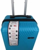 Малый пластиковый чемодан на колесах 45L GD Polo 60k001 голубой - изображение 6