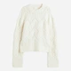 Светр жіночий H&M 1130043wer XS Кремовий (PS2030000345465) - зображення 1