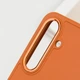 TPU чохол Bonbon Metal Style для Samsung Galaxy S24+ Помаранчевий / Papaya - изображение 6