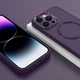 TPU чохол Bonbon Metal Style with MagSafe для Apple iPhone 16 Pro (6.3") Фіолетовий / Dark Purple - изображение 6