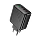 Зарядное устройство Hoco CS27A; PD65W (3C1A) 3XType-C, USB-A, Black (58784) - изображение 3