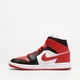 Кроссовки женские Jordan 1 Mid Bred Toe 38 Червоний BQ6472-079 - изображение 2