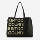 Сумка шопер жіноча IUNTOO 140001-NERO-BEIGE Чорна (800070262510) - зображення 1
