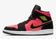 Кроссовки женские Jordan 1 Mid Black Hot Punch 39 Комбінований BQ6472-006 - изображение 2