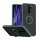 Чехол Fiji Colorframe для Xiaomi Redmi Note 8 Pro матовый бампер с кольцом подставкой Green - изображение 1