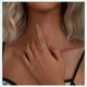Срібна каблучка 2,26 грама 930 проби з кристалами цирконію "Silver Snake 2", розмір регулюється - зображення 5