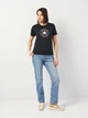 Футболка хлопковая женская Converse Chuck Patch Overlay Tee Wet Stone 10028412-001 XS Black (194435397375) - изображение 3