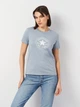 Футболка хлопковая женская Converse Chuck Patch Overlay Tee Wet Stone 10028412-478 XS Wet Stone (194435397511) - изображение 1