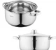 Кастрюля Ardesto Gemini Gourmet 5 л нержавеющая сталь стеклянная крышка (AR1952BC) - изображение 1