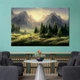 Картина на холсте No Brand Горы и долина 80x54 см (V500-1_L) - изображение 1