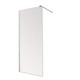 Душова перегородка Mixxus Premium FLAT SP01-80x200-TR Chrome Walk-In прозрачне стекло 8мм - зображення 1