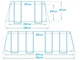 Каркасный бассейн Intex 26790 +лестница и фильтр-насос Размер 400-200-122 см объем 8418 л - изображение 5