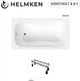 Ванна акриловая Helmken Edelva 130x70 см (2964F8D430) комплект 2 в 1: прямоугольная ванна, ножки - изображение 2