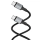 Кабель BOROFONE BX83 Type-C to Type-C Famous 60W silicone charging data cable 3A 1m Black (6974443386448) - изображение 2