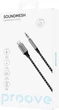 Кабель AUX Proove SoundMesh Lightning to 3.5 мм 1 м Gray (552720010) - изображение 2