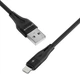 Кабель Proove Soft Silicone Lightning 2.4A 1 м Black (492020001) - изображение 3