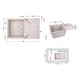 Кухонна мийка Lidz 790x495/230 COL-06 (LIDZCOL06790495230) - изображение 2